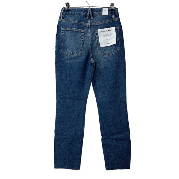Good American Good Classic Jeans High Rise Skinnyish Fit Women’s 4/27 Blue NWT - Picture 3 of 10